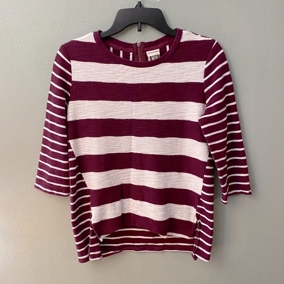Striped Knit Blouse - Picture 1 of 2
